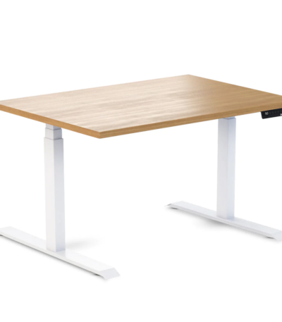 Desky Ergo Sublime Teak Table White 1200x