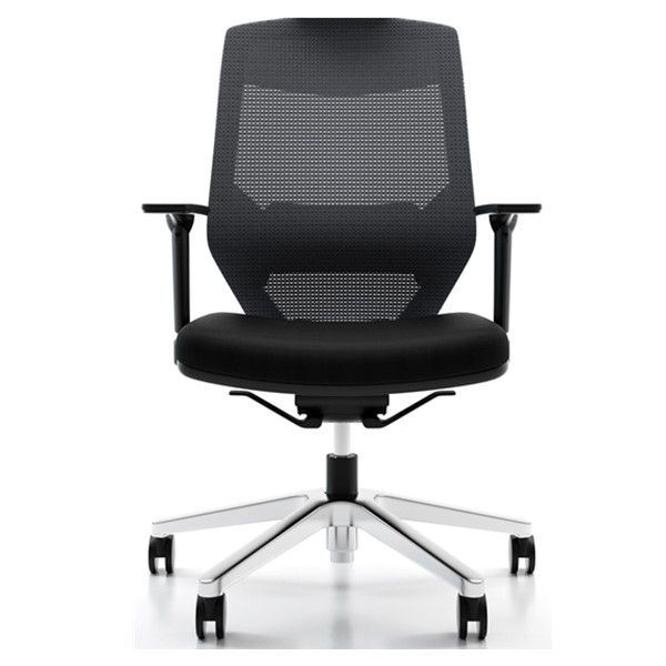 Vogue Medium Back Chair Black Aluminium W04MABK6 1