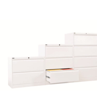 abbotts furniture office storage lateral filing all draws white 2