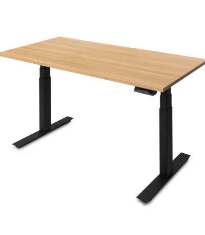 UpDown Pro Standing Desk With Beech Top and Black Frame