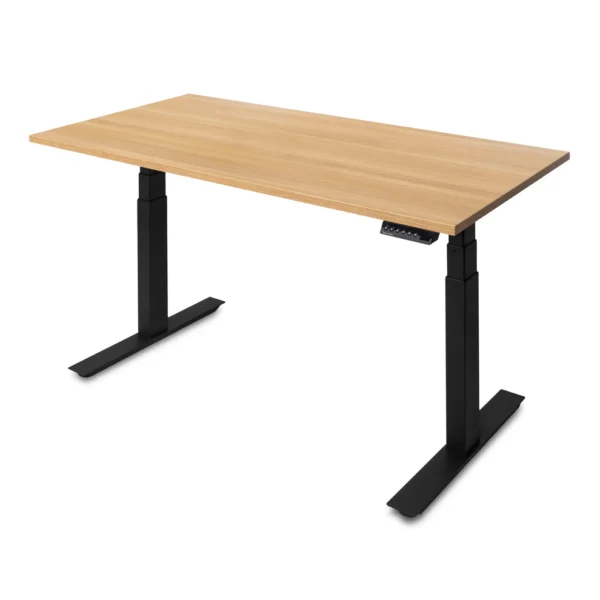 UpDown Pro Standing Desk With Beech Top and Black Frame